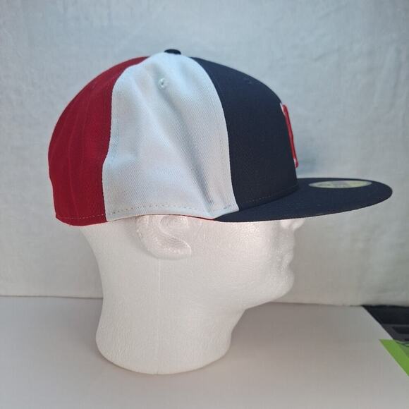New Era 59Fifty Boston Red Sox MLB Authentic Fitted Hat Cap 8 Red White Blue - Picture 5 of 7